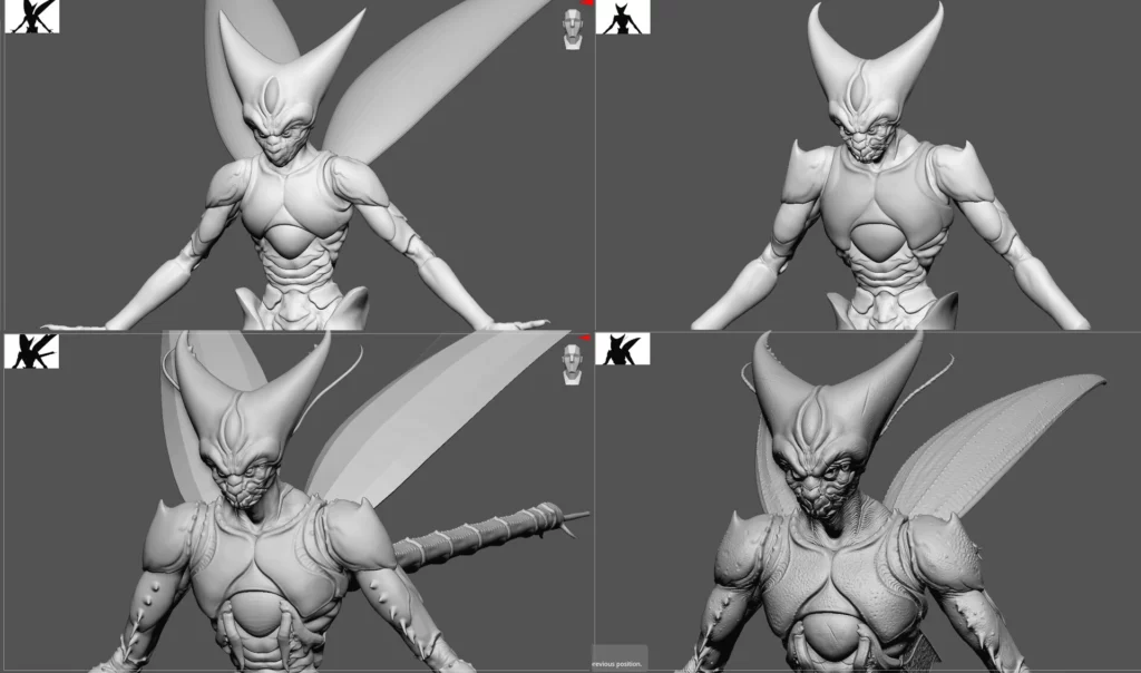 blocking maya zbrush blender