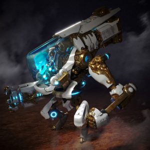 render mecha robot