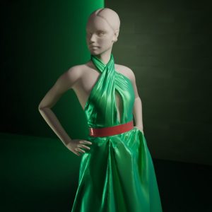marvelous_designer_abito_verde 3D